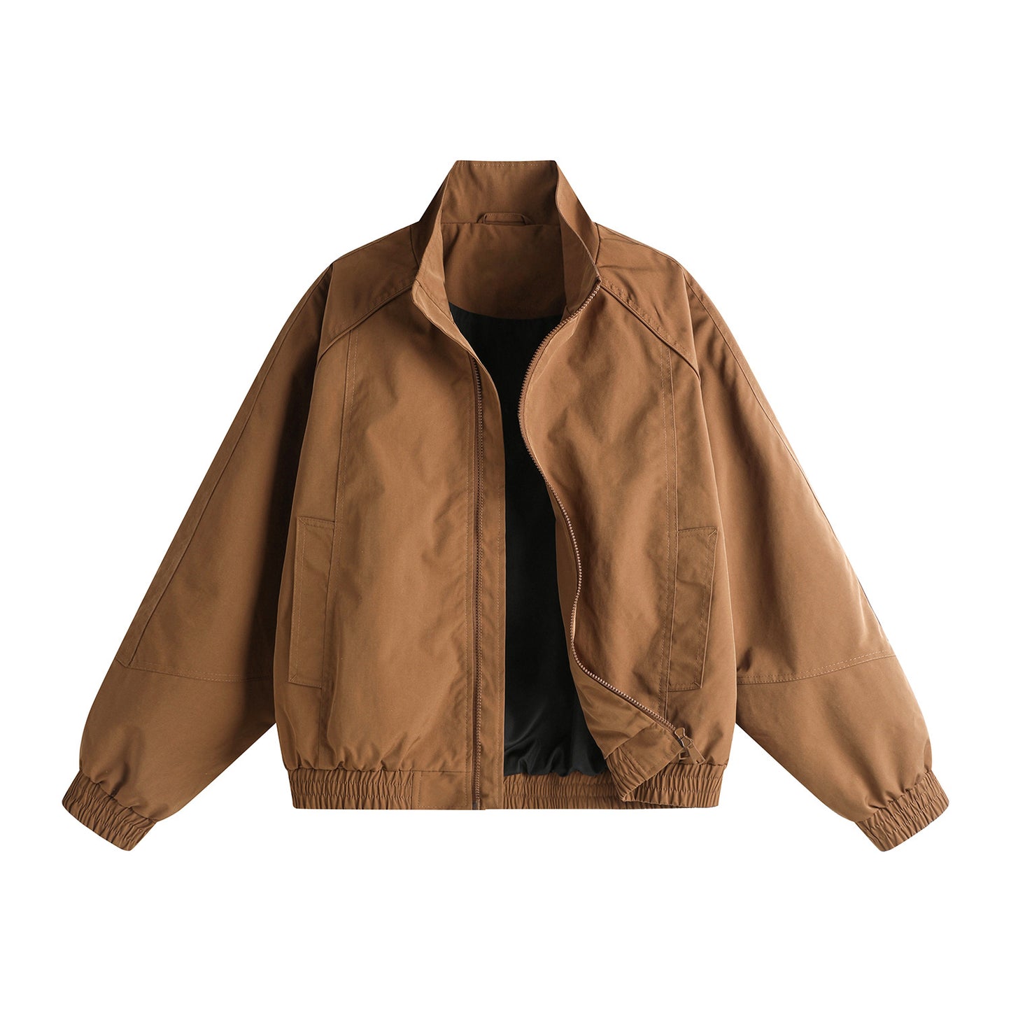 Loose-fit Plus-size Stand-collar Jacket Men's Outerwear Top