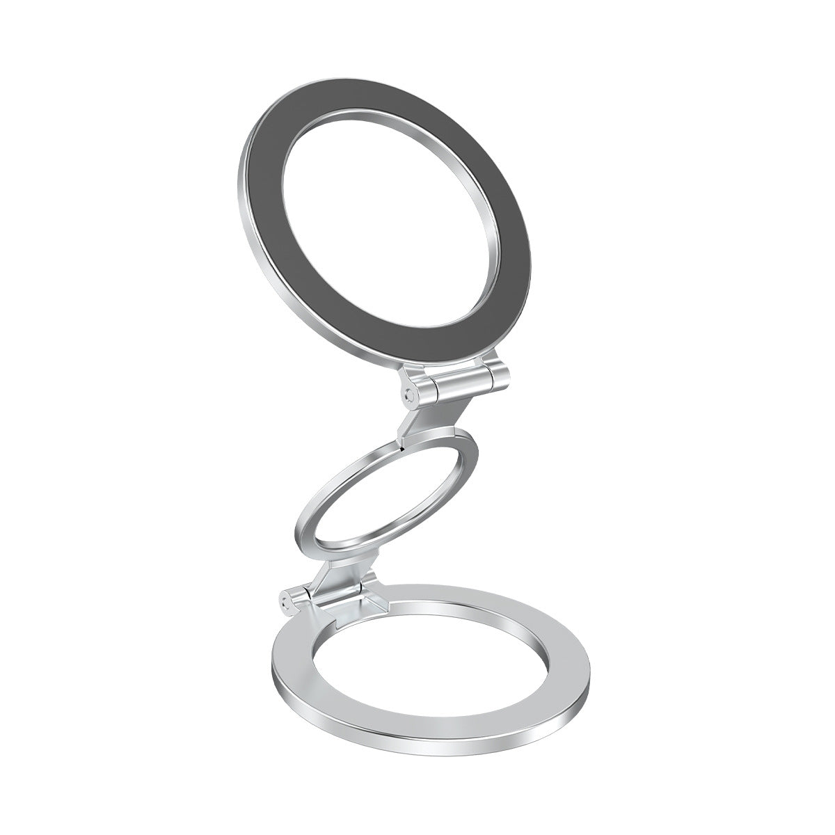 Dual-head Magnetic Ring Holder With Foldable Strong-magnetic Back Mount For Phones