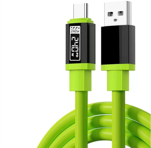 240W Fast Charging Type-C Data Cable Suitable For Mobile Phones And Tablets