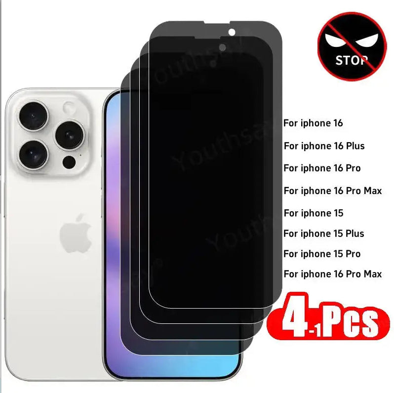 Compatible with Apple , Anti-peeping Toughened Film For Mobile Phones
