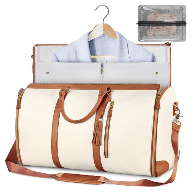 Large Capacity Travel Duffle Bag Women's Handbag Folding Suit Bag
