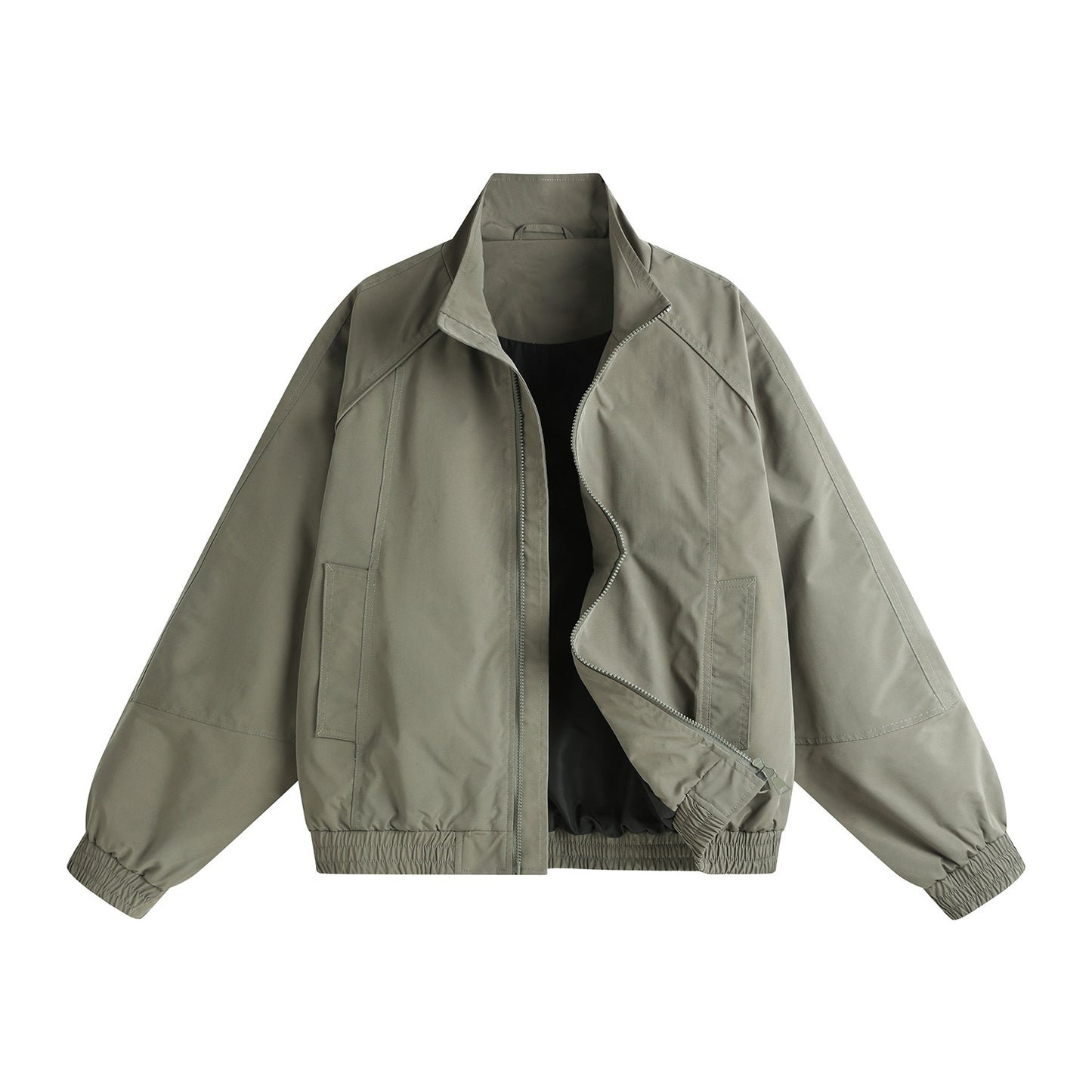 Loose-fit Plus-size Stand-collar Jacket Men's Outerwear Top
