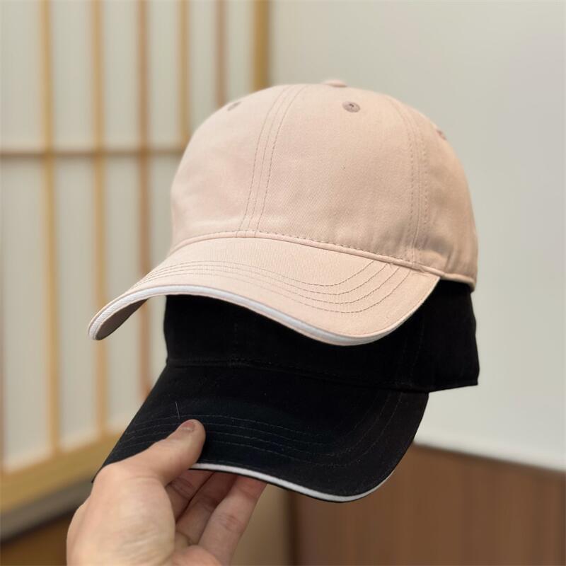 Korean-style Mens Hat, Japanese-style Minimalist Versatile Solid-color Baseball Cap