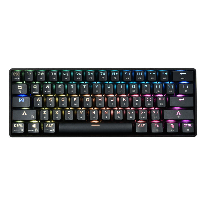 Smart Wireless Bluetooth Keyboard Colorful PBT Keycaps Mechanical Keyboard