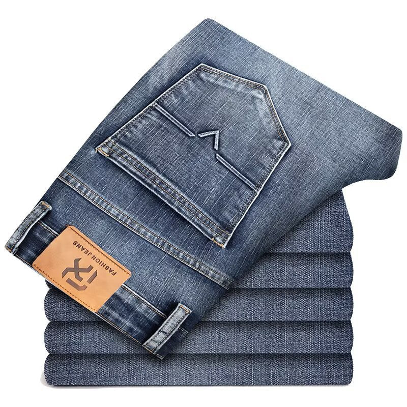Men's Fashionable Summer Loose Straight-Leg Denim Jeans