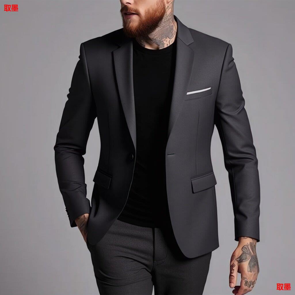 Men's Fashionable Casual Korean-Style Slim-Fit Jacket