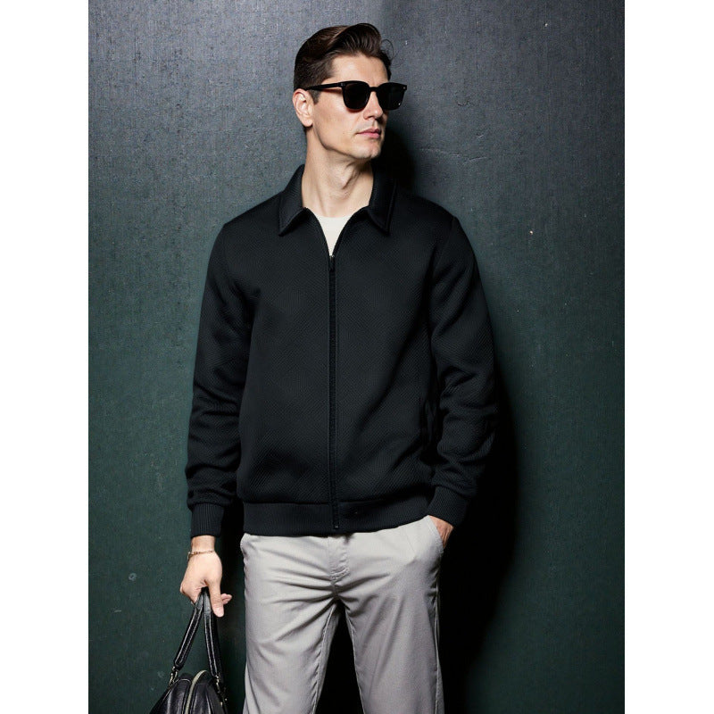 Men's Casual Knitted Zip-up Jacket Hot Sale