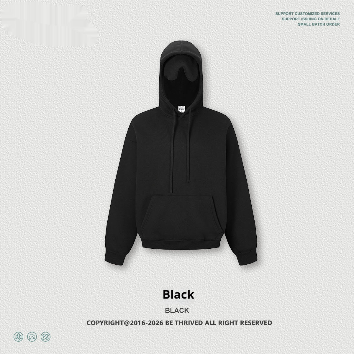 Streetwear Heart-Shaped Hug-Eyemask Hoodie