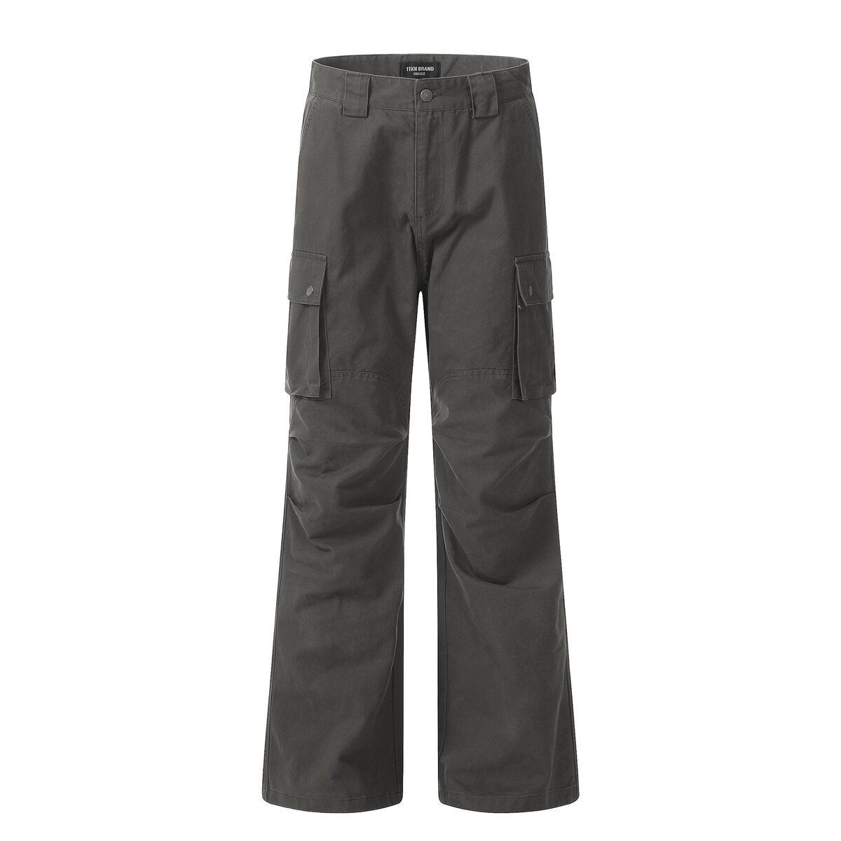 Mens Denim Loose-Fit Slimming Casual Trousers