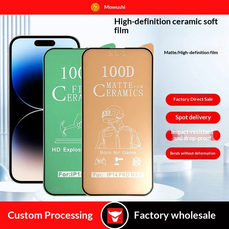 Full-screen Soft Protective Film For Phones With Diamond Ceramic Coating