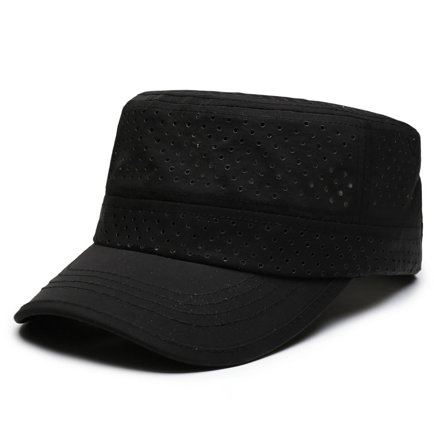 Men's And Women's Solid-color Mesh Breathable Lightweight And Stylish Simple Style Bow-shaped Brimmed Flat-top Hat Suitable For Outdoor Hiking And Daily Outings