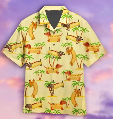 Dog Lover Casual Printed Shirt