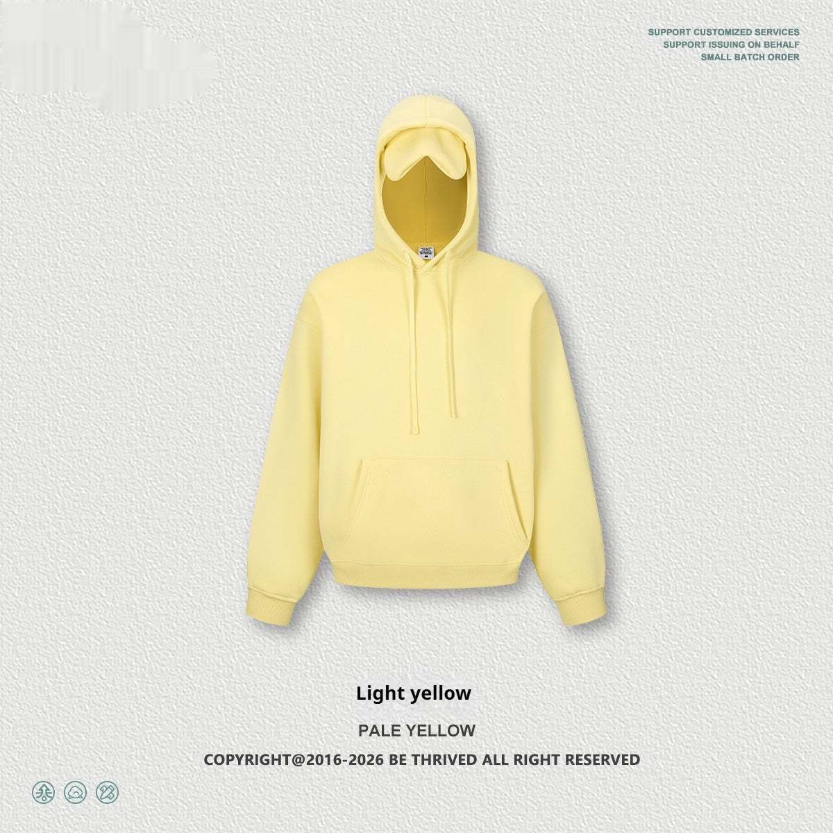 Streetwear Heart-Shaped Hug-Eyemask Hoodie