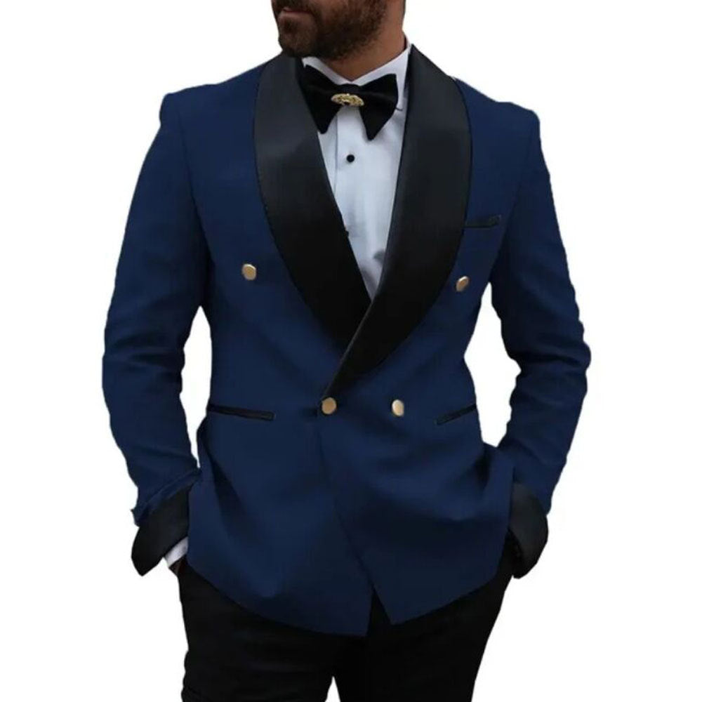 Men's Two-Piece Suit Business-Casual Set Host Gown