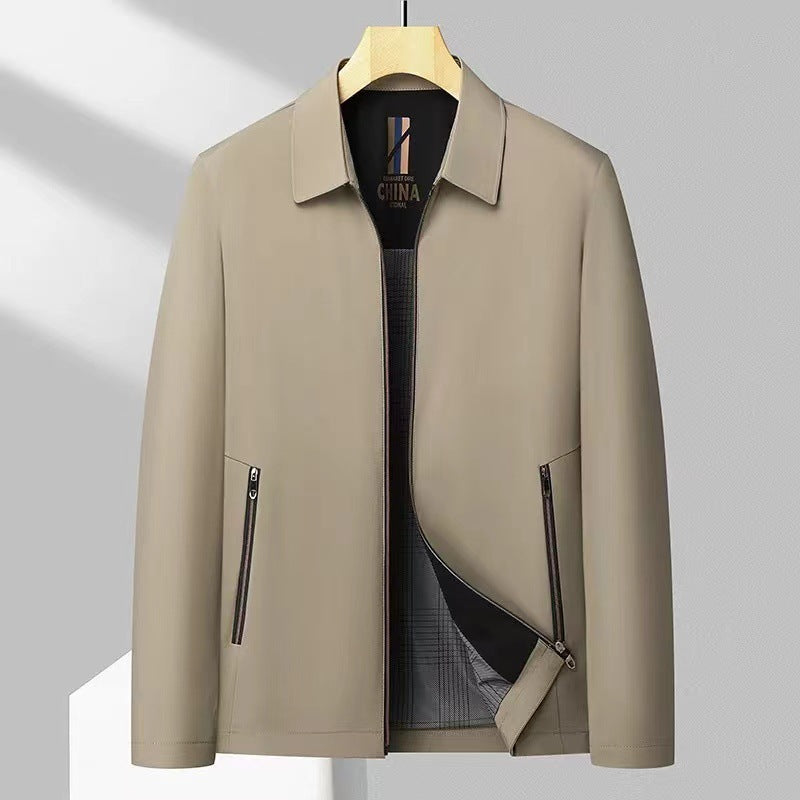 Men's Fashionable Stand-Neck Loose Casual Jacket