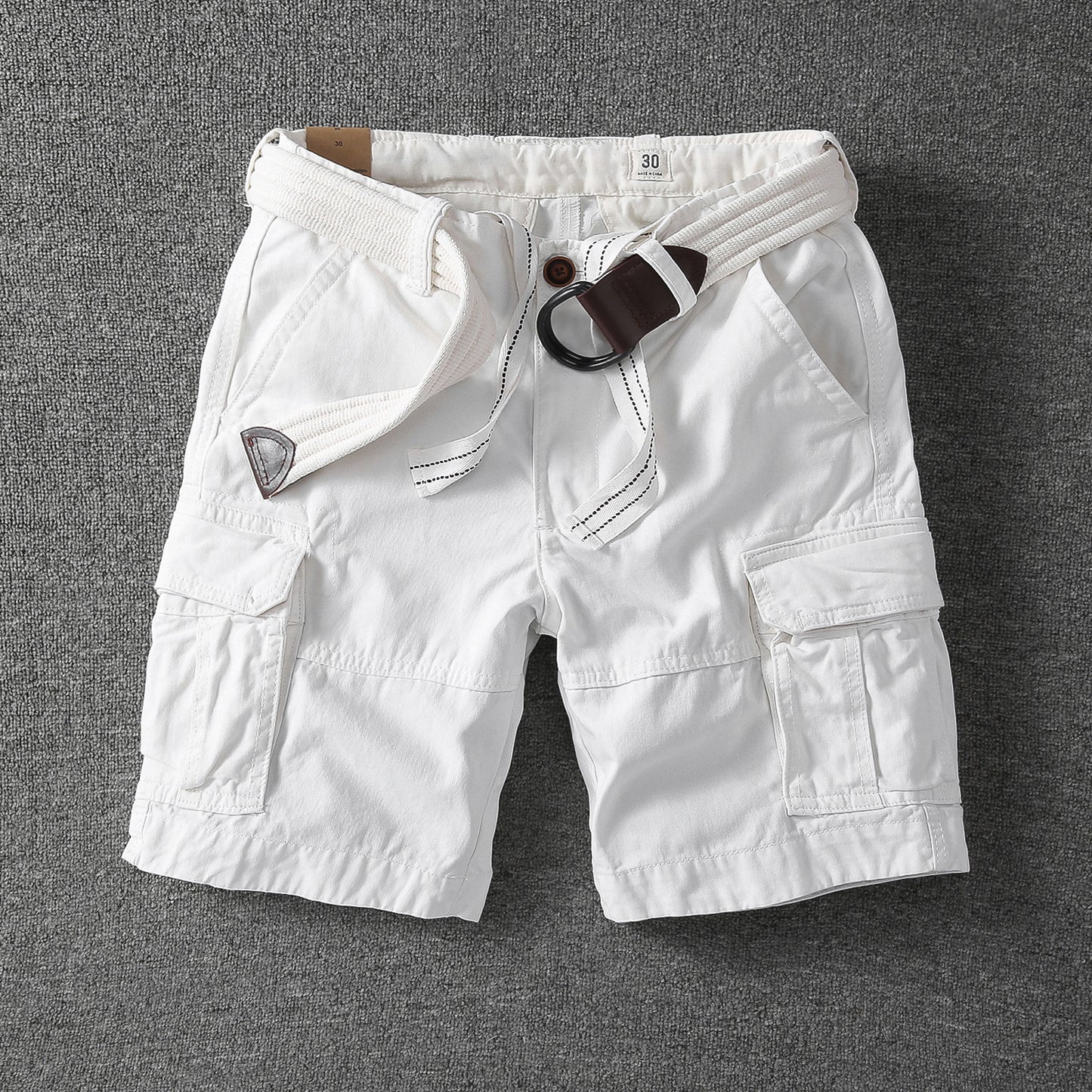 Straight-leg Men's Casual Mid-rise Pants