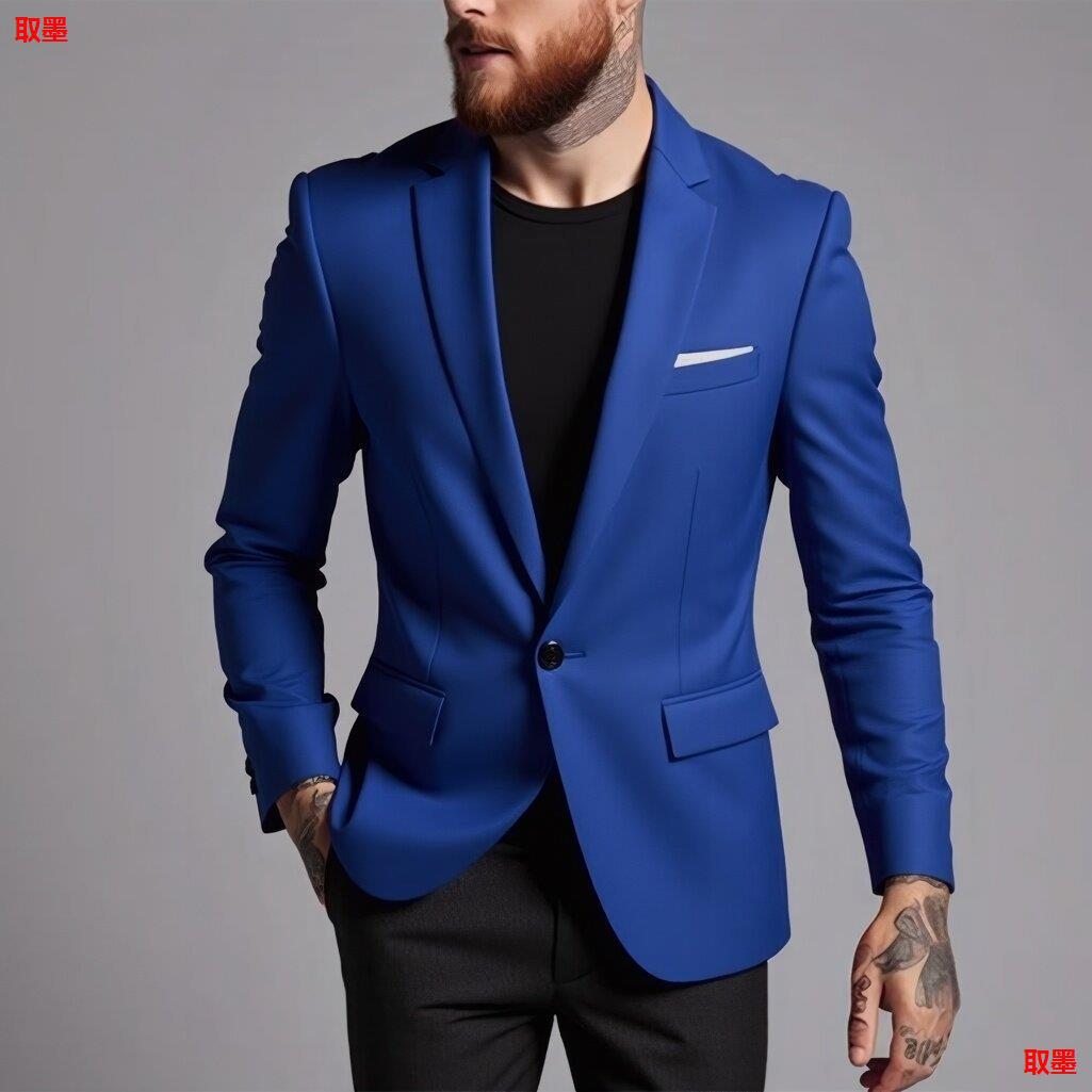 Men's Fashionable Casual Korean-Style Slim-Fit Jacket