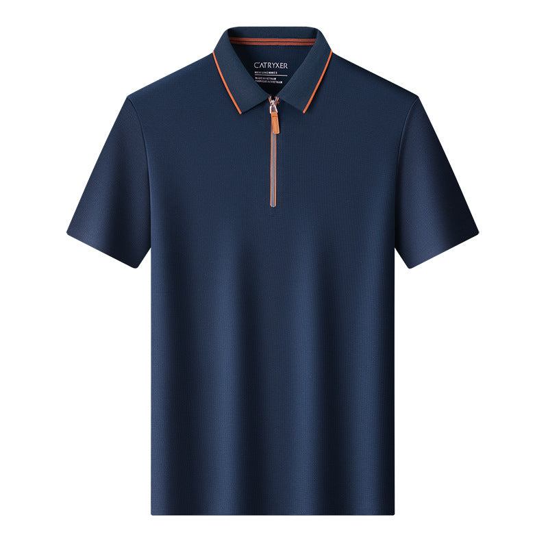 Ice Silk Summer Men's Short-Sleeve Polo Shirt