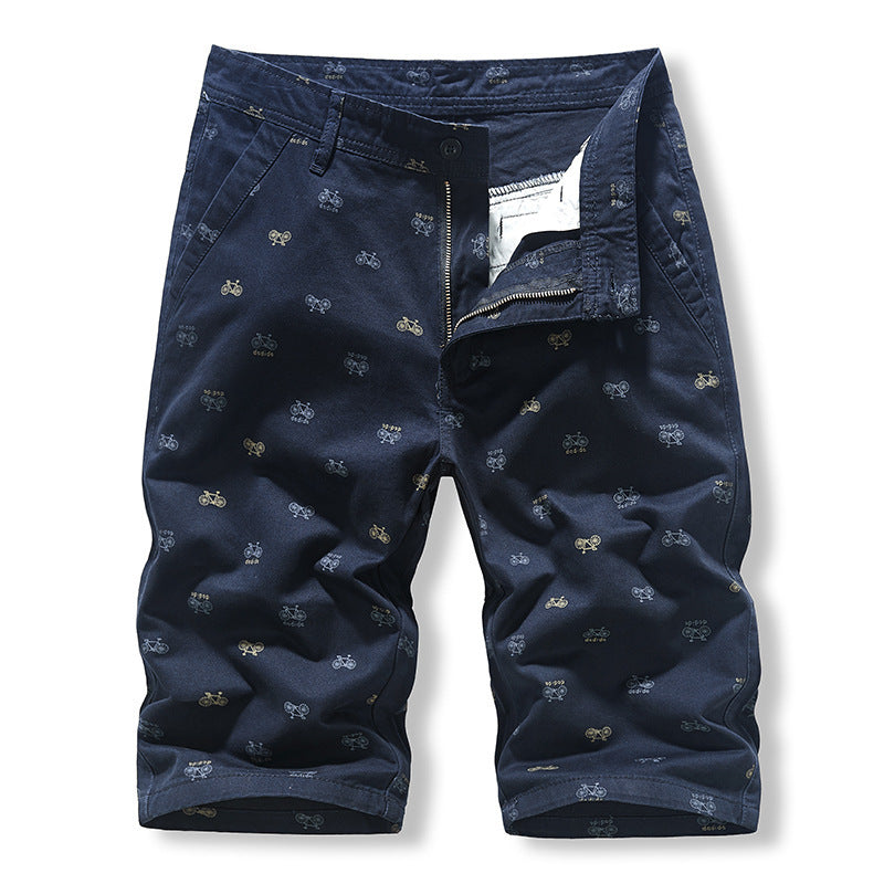 Men's Summer Casual Slim-Fit British-Style Cropped Trousers