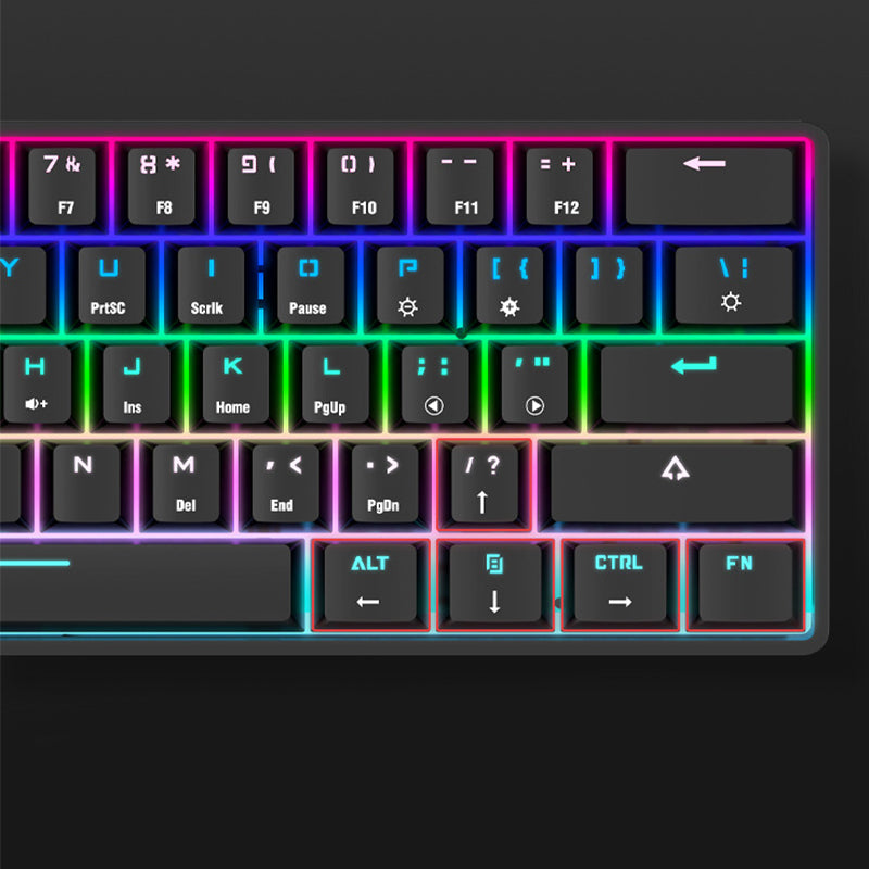 Smart Wireless Bluetooth Keyboard Colorful PBT Keycaps Mechanical Keyboard