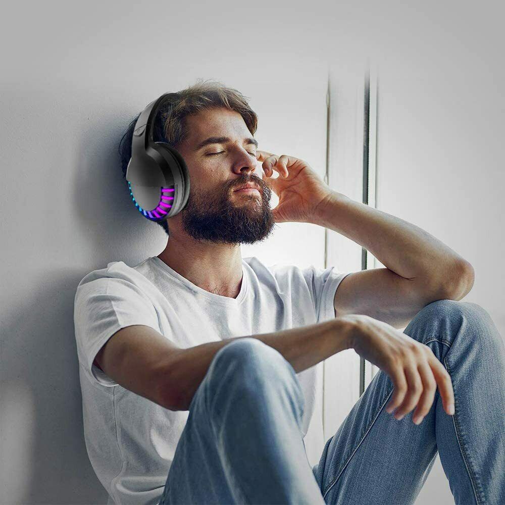 AU Wireless Bluetooth Gaming Headset Headphones Stereo For Laptop PC Phones Ipad