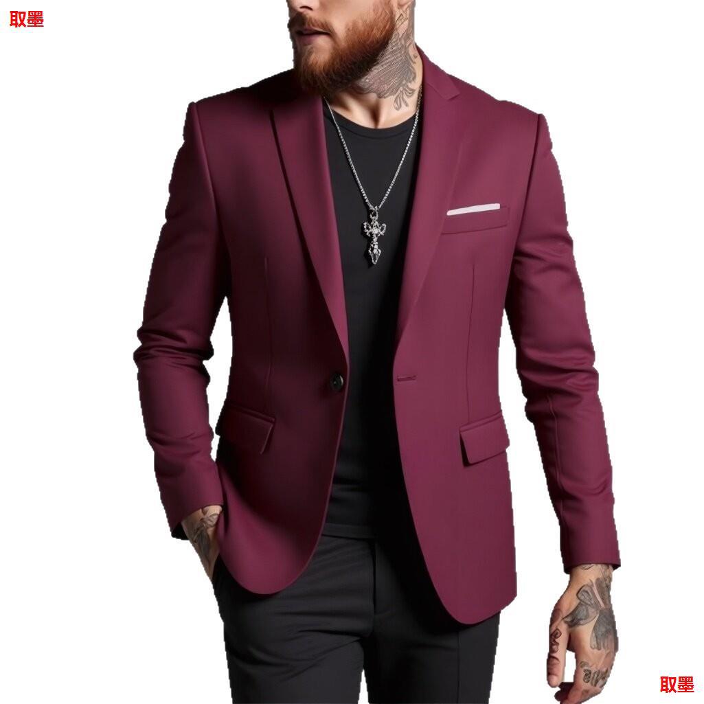 Men's Fashionable Casual Korean-Style Slim-Fit Jacket
