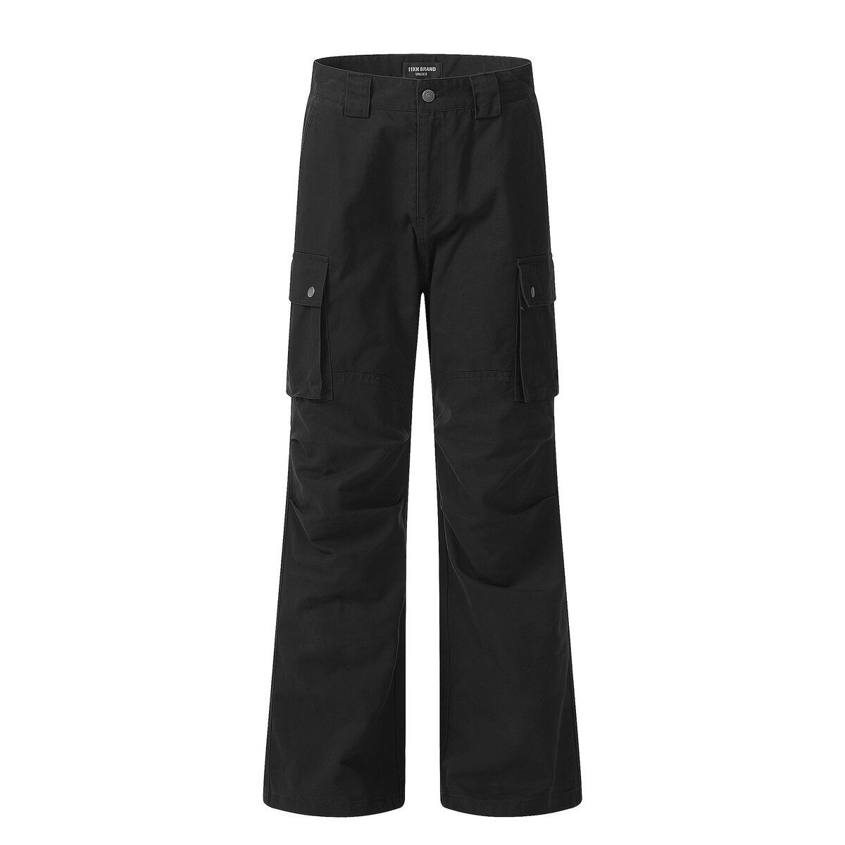 Mens Denim Loose-Fit Slimming Casual Trousers