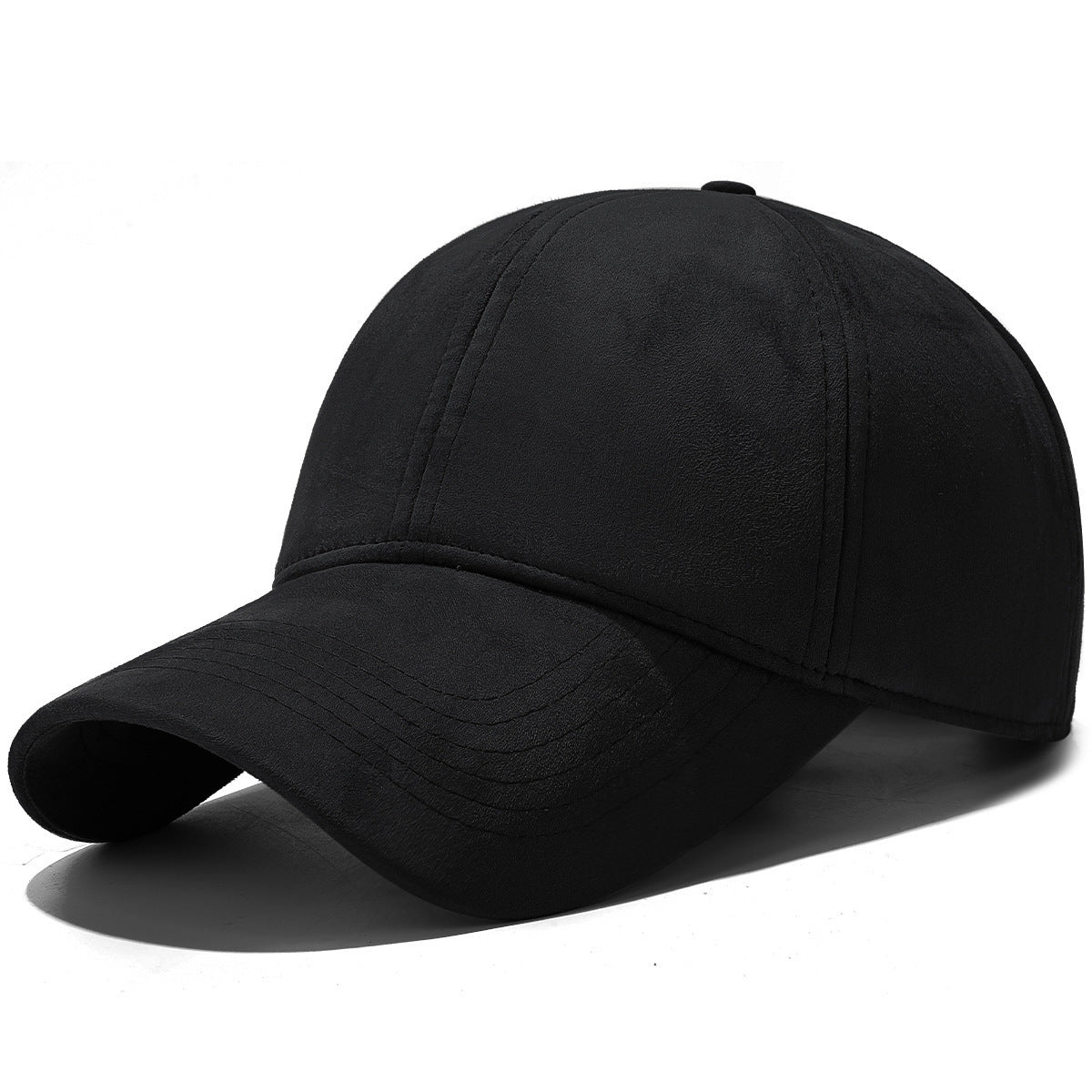 Winter Fleece-Lined Warm Plain Baseball Cap Sheepskin Fleece
