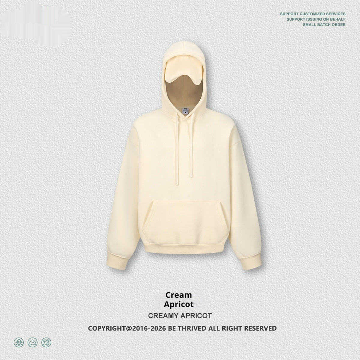 Streetwear Heart-Shaped Hug-Eyemask Hoodie