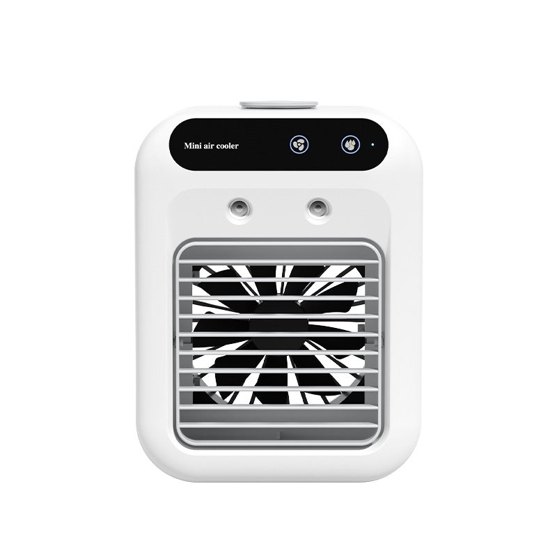 Air Conditioner Air Cooler Fan - portable mini air cooler with front grill and control panel.