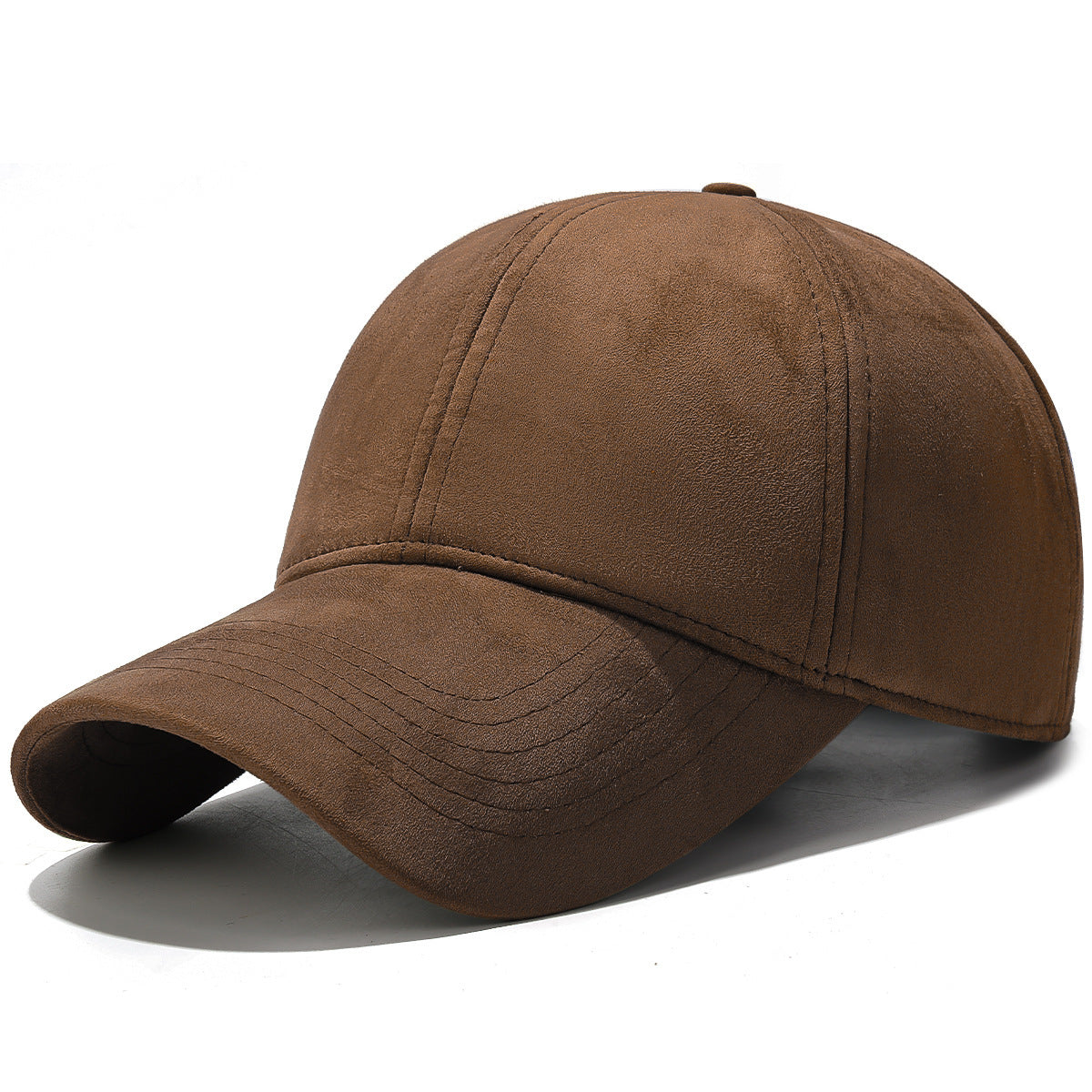 Winter Fleece-Lined Warm Plain Baseball Cap Sheepskin Fleece