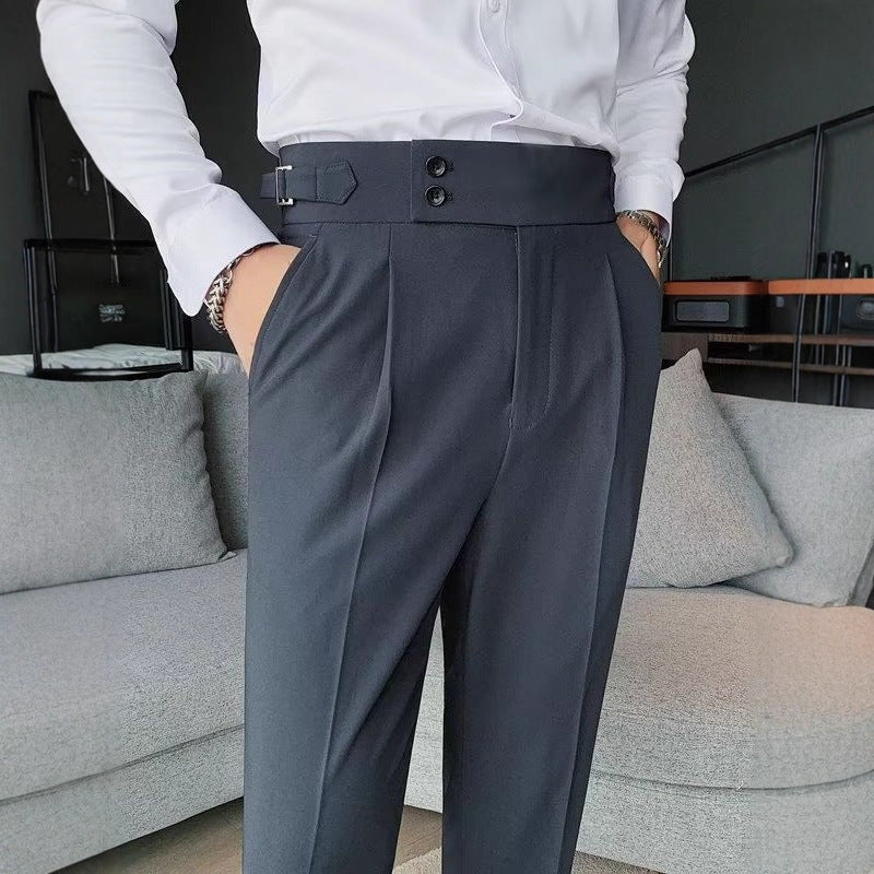 Naples Men's Trousers Korean-style Slim Fit