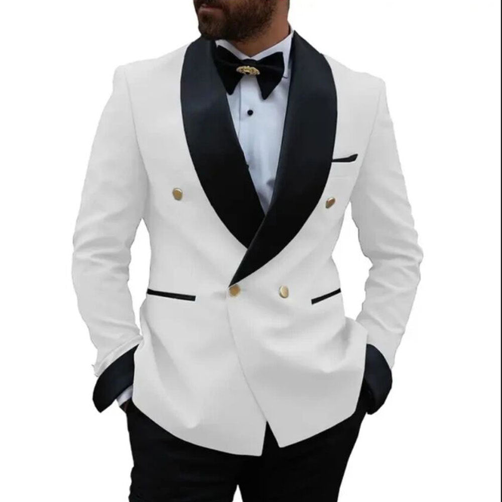 Men's Two-Piece Suit Business-Casual Set Host Gown