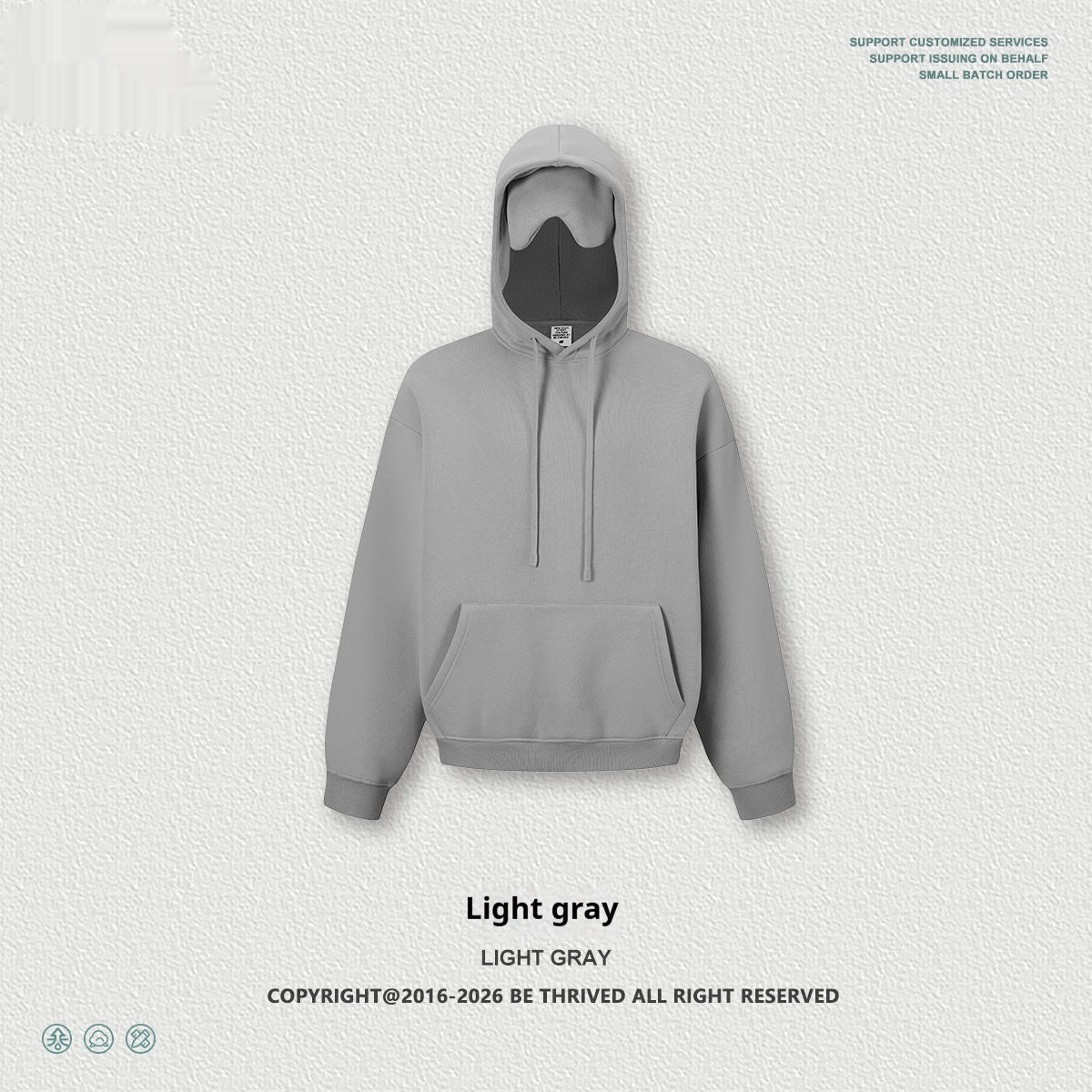Streetwear Heart-Shaped Hug-Eyemask Hoodie