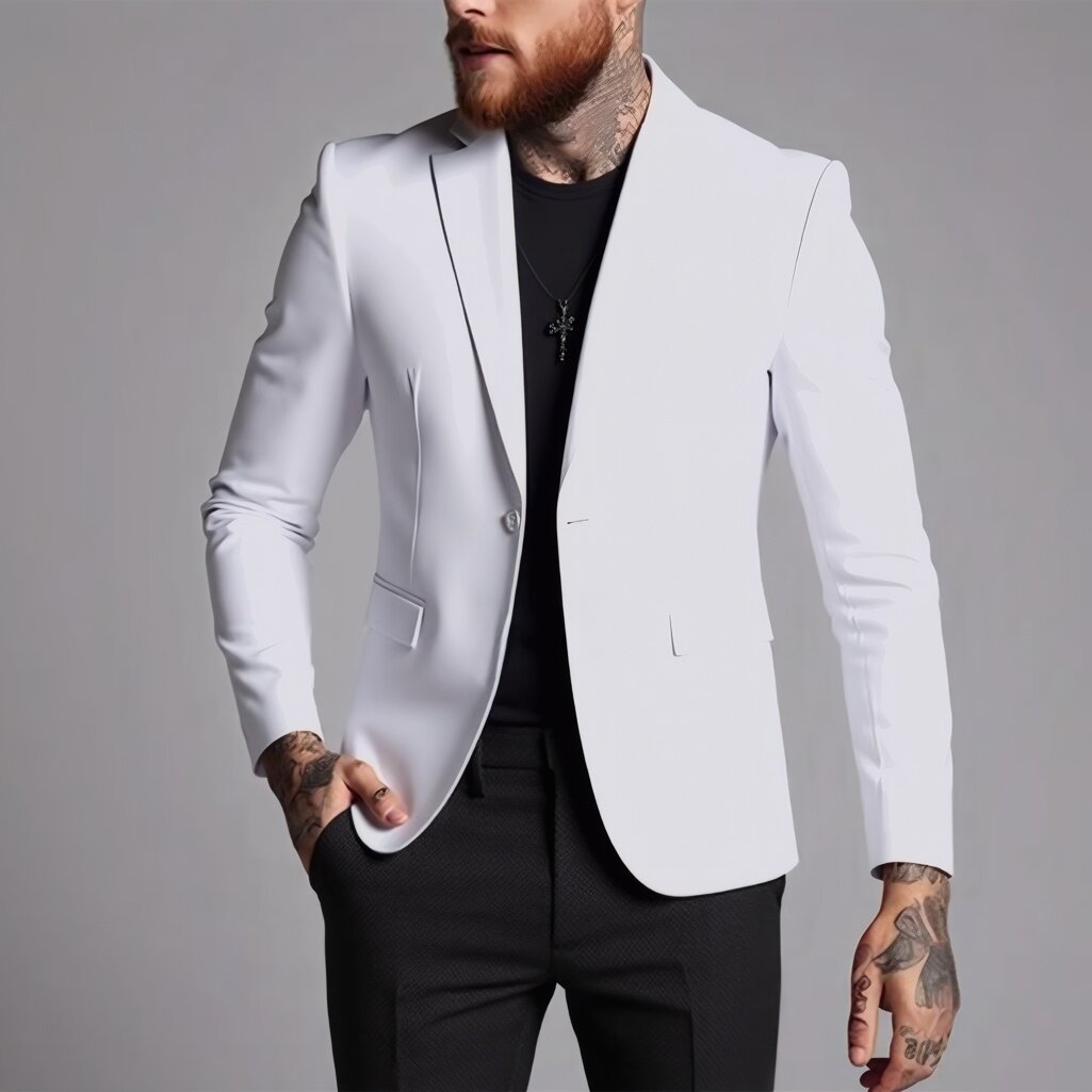 Men's Fashionable Casual Korean-Style Slim-Fit Jacket