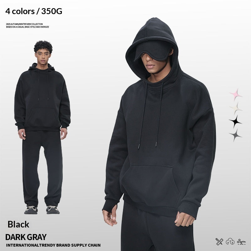 American-style Fleece-lined Thickened Heavy-weight Men's Hoodie