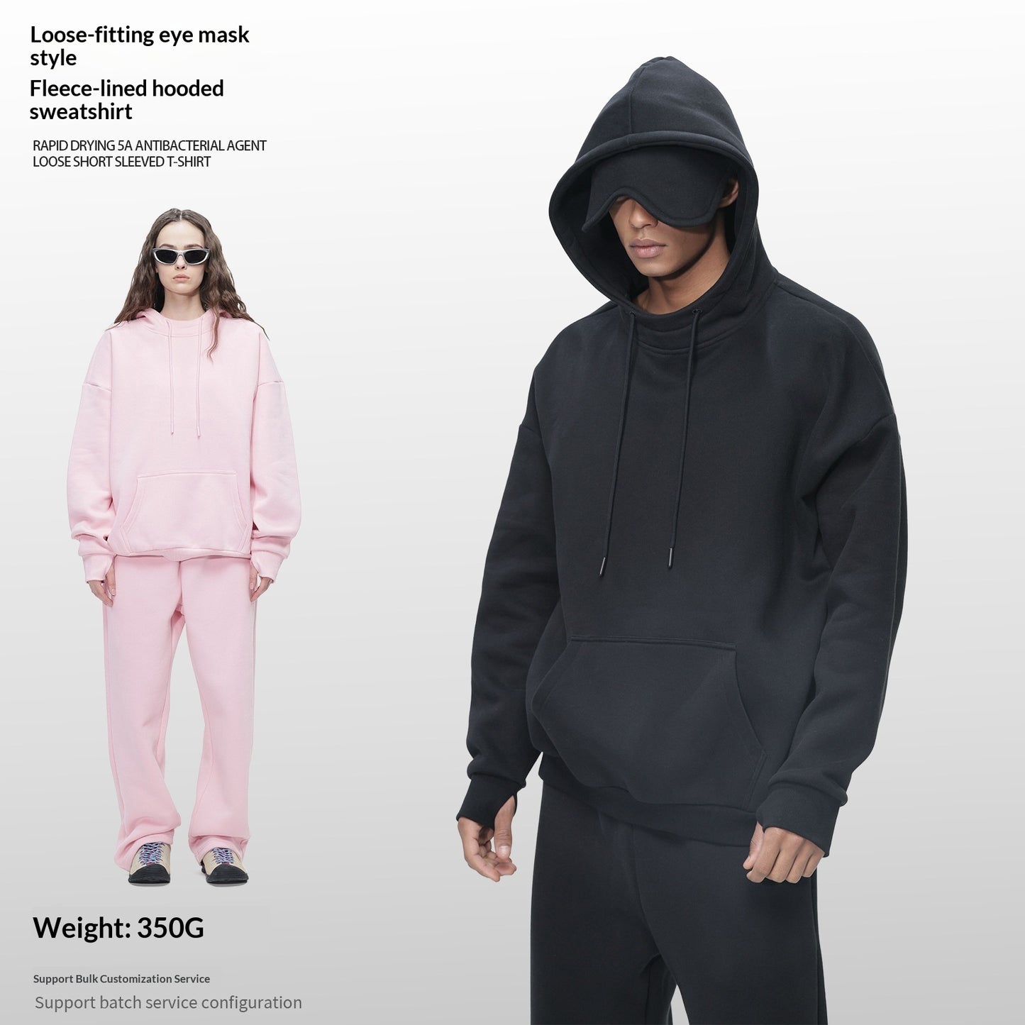 American-style Fleece-lined Thickened Heavy-weight Men's Hoodie
