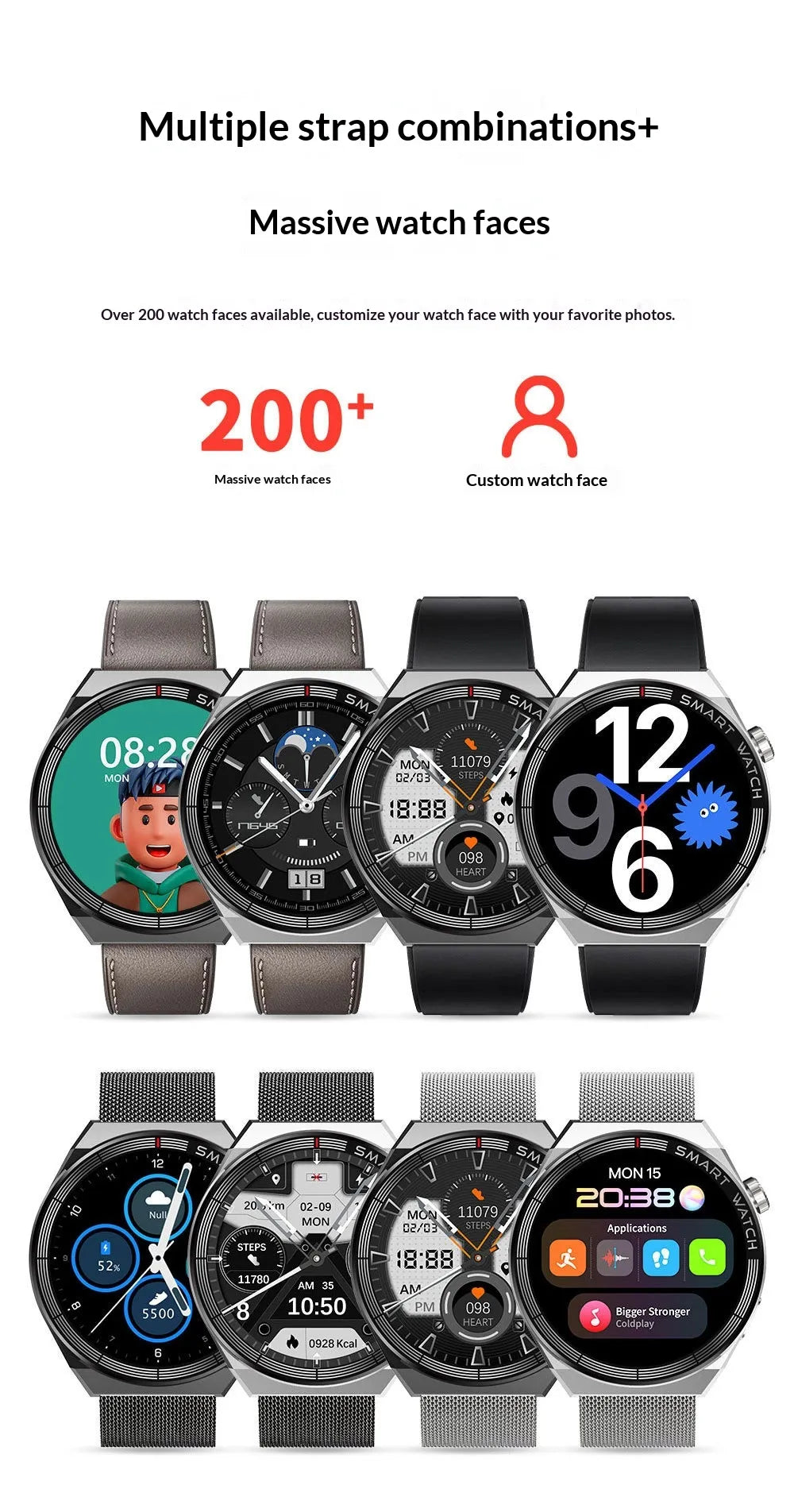 Smartwatch With Bluetooth Calling Voice Recording And Sports Modes