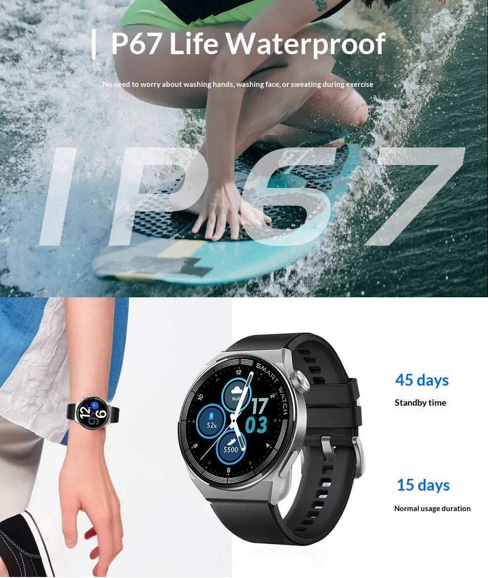 Smartwatch With Bluetooth Calling Voice Recording And Sports Modes